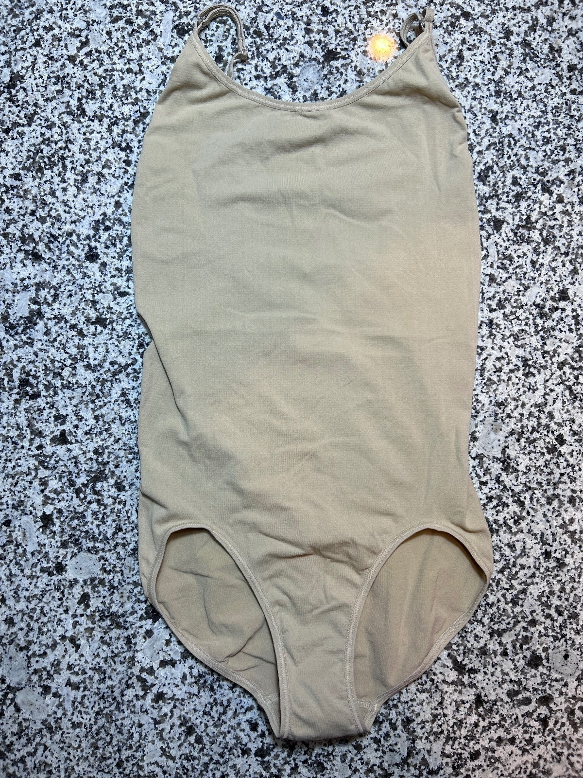 Eurotard Nude Beige Adjustable Camisole Ballet Dance Leotard XL