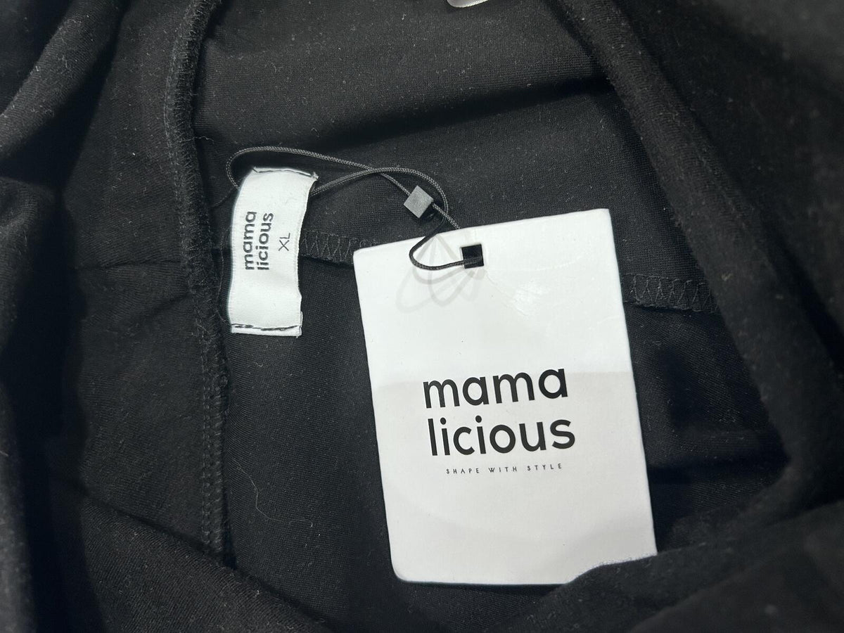 Mama Licious Jersey Noos Maternity Pants - Black XL