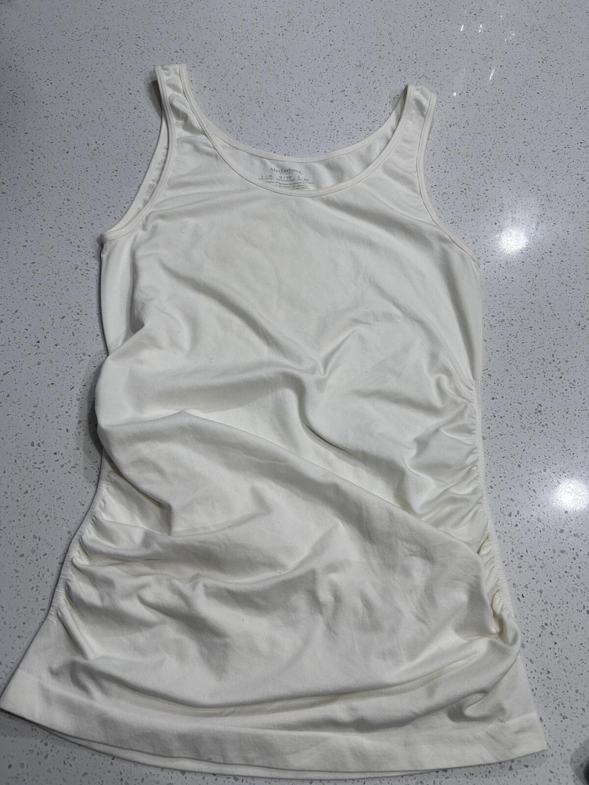 Maternity Essential: Comfort Stretch Camisole - White