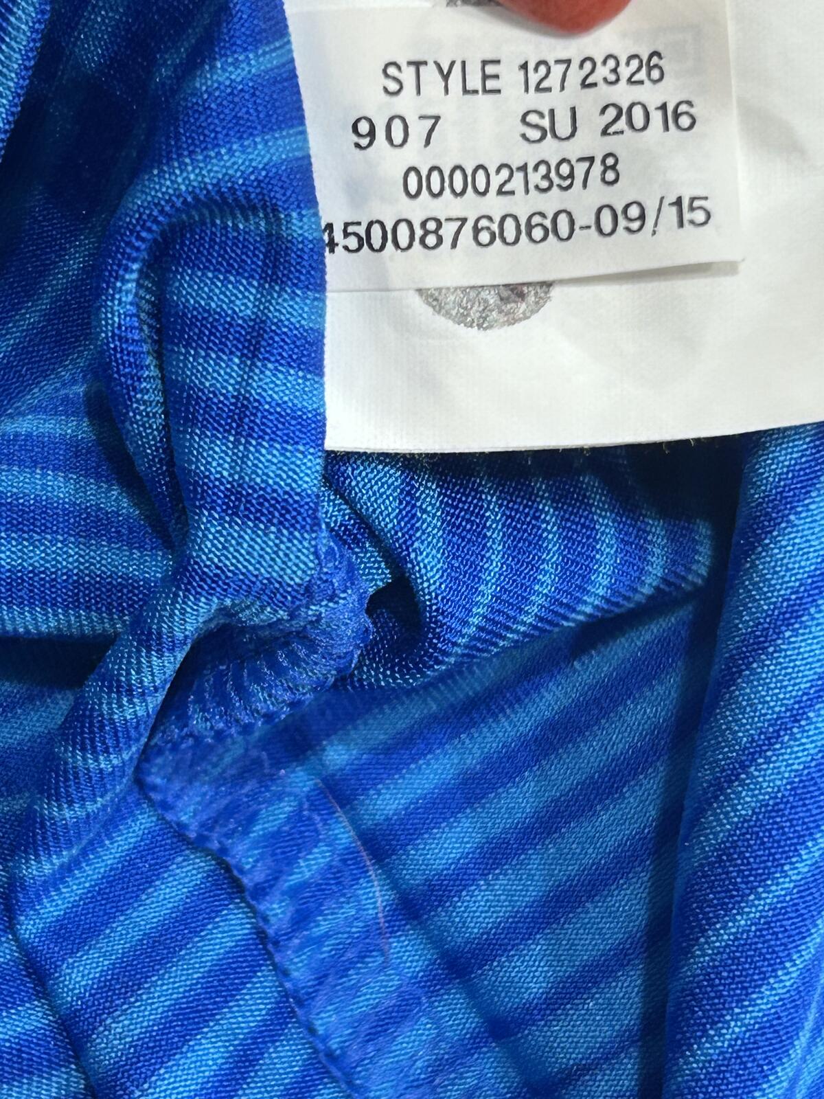 Under Armour Men's Blue Striped Polo Shirt Size Small