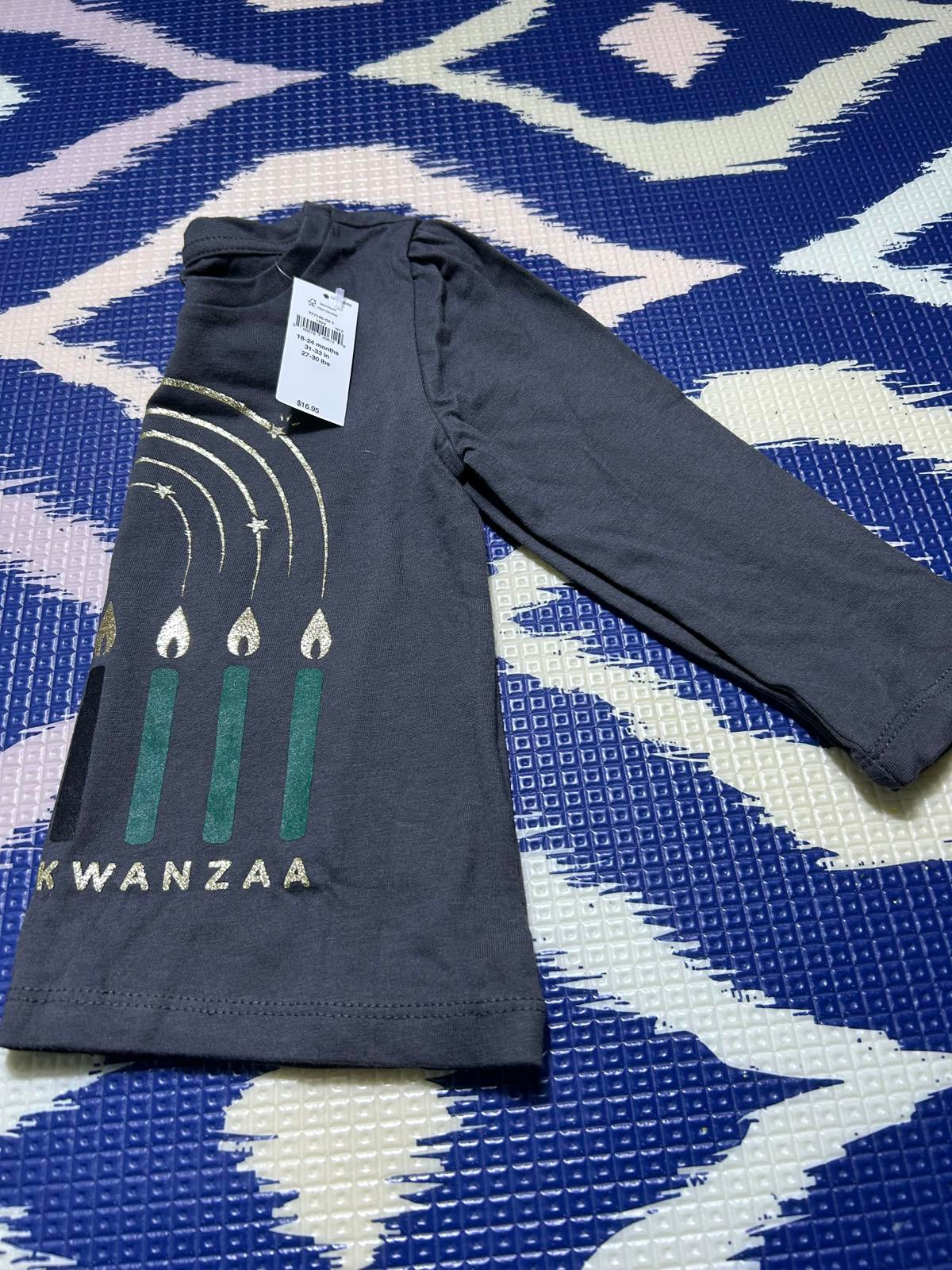 Gap Kids Kwanzaa ORGANIC Long Sleeve 18-24 months