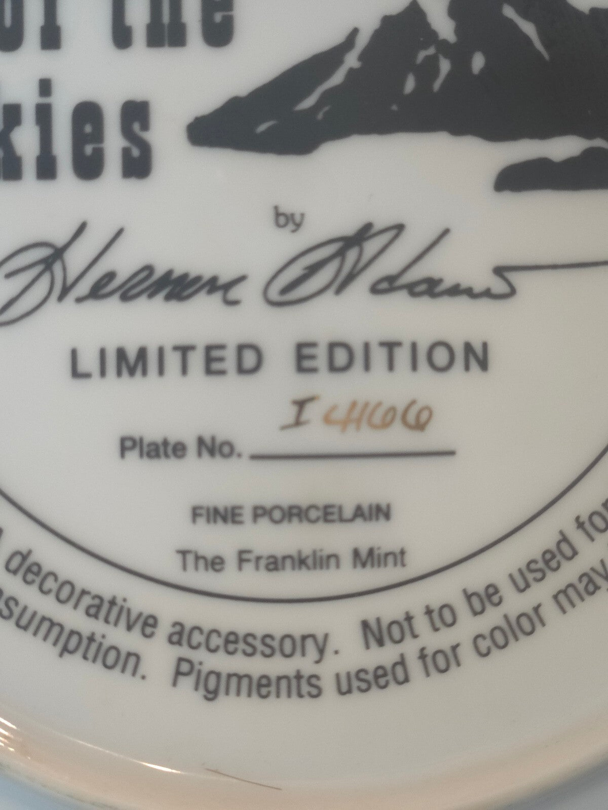 Vintage Franklin Mint Spirit of the Skies Neoma Adams Native Collector Plate
