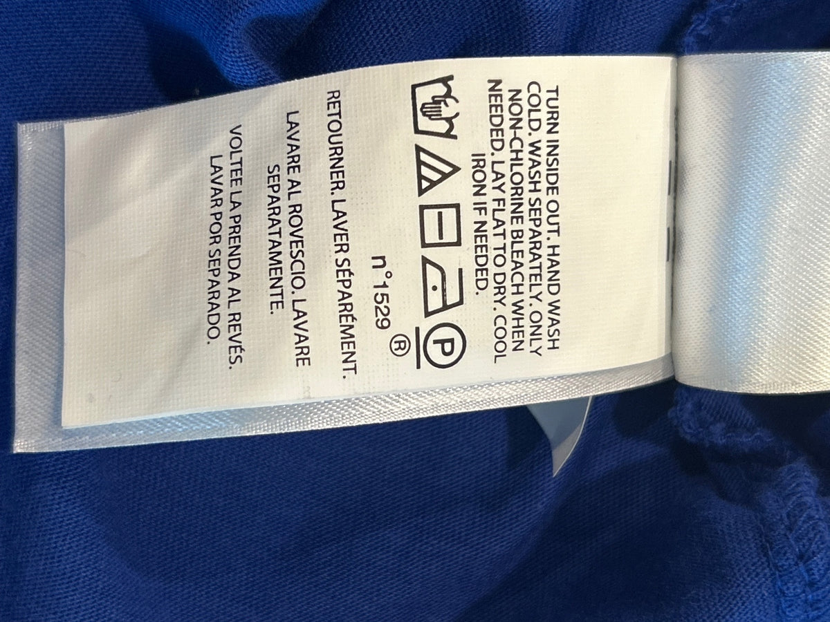 Polo Ralph Lauren Blue Crew Neck T-Shirt with Yellow POLO Logo