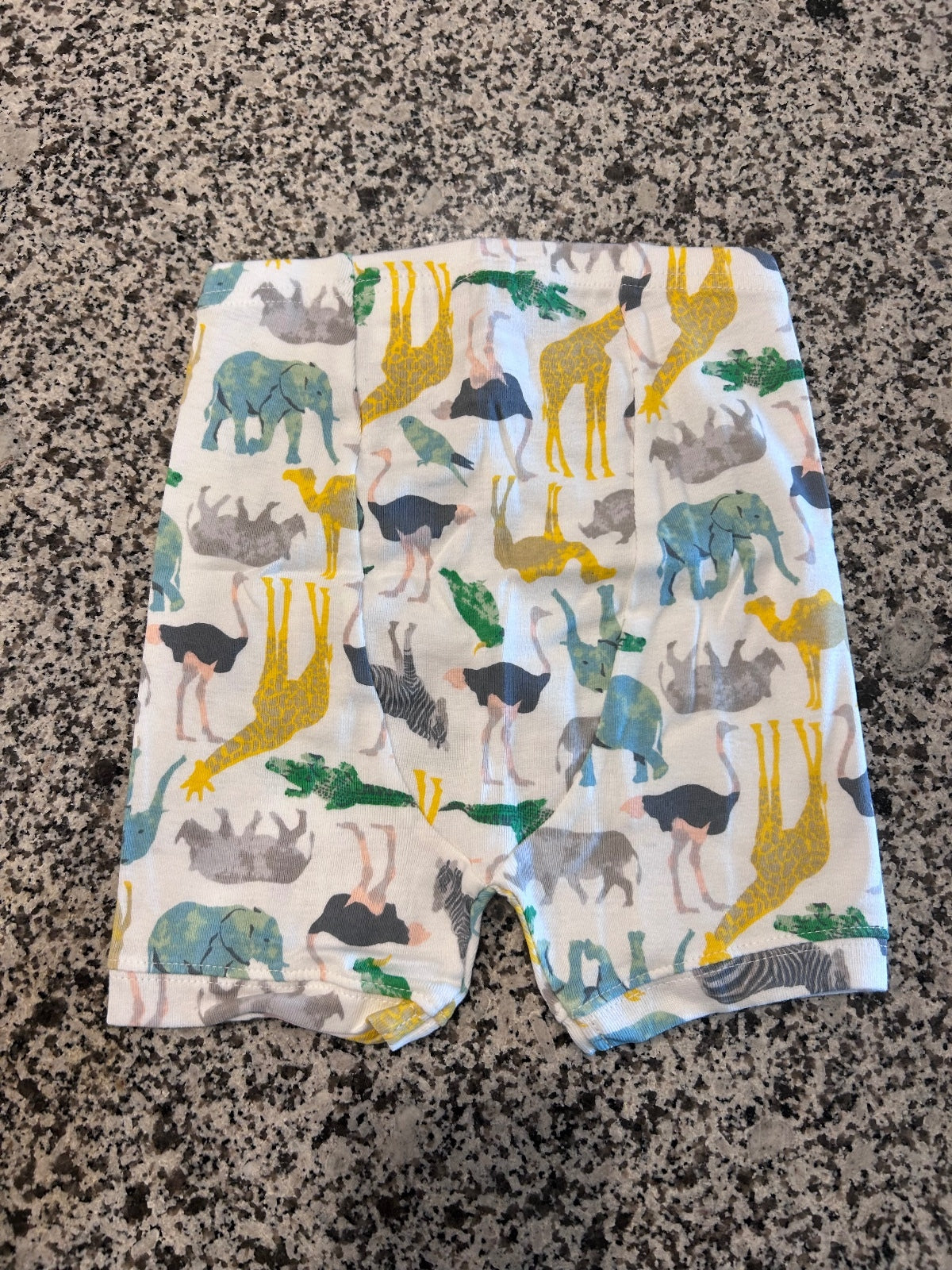 Baby GAP Organic Cotton Animal Print Pajama Set - Short Sleeve Shirt & Shorts,