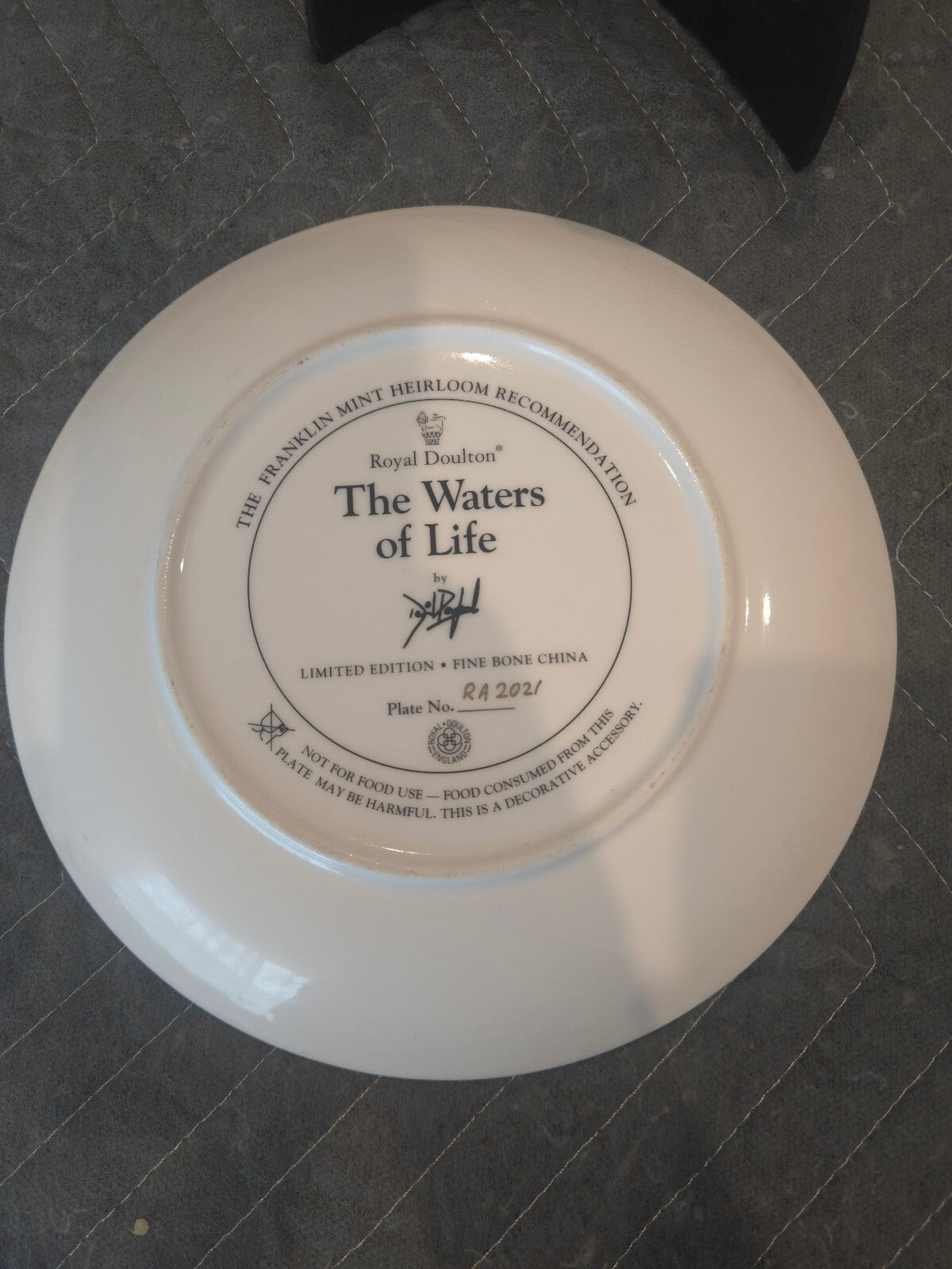 Royal Doulton The Waters of Life David Penfound Porcelain Collector Plate 8"