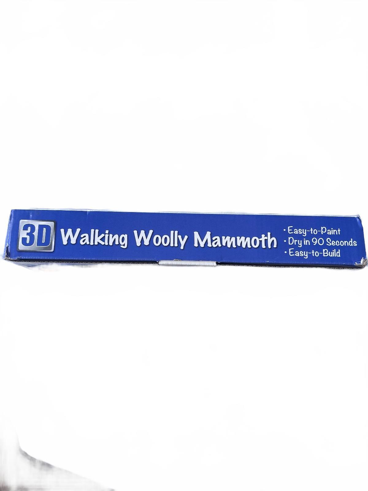 Kwik Kitz Walking Woolly 3D Woolly Mammoth Puzzle and Paint Kit -Educational Toy