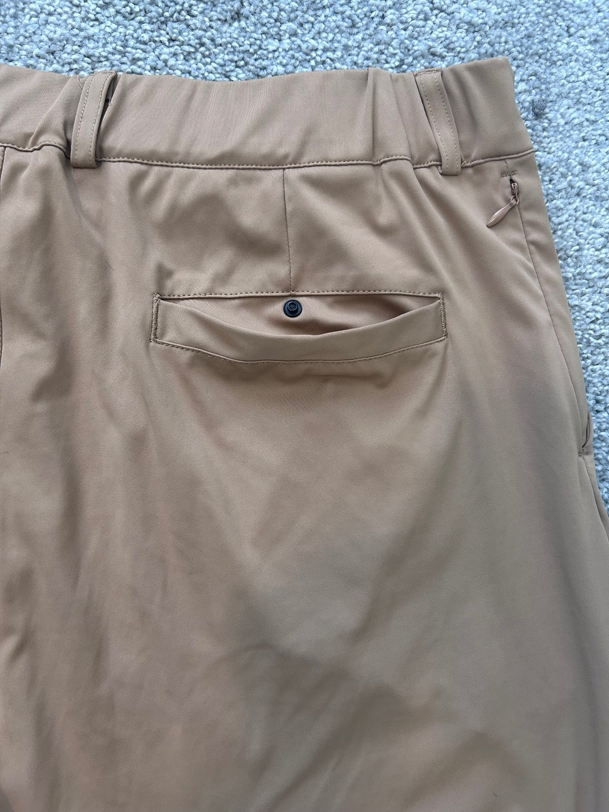 Men's Slim Fit Brown Dress Pants with Stretch and Pockets