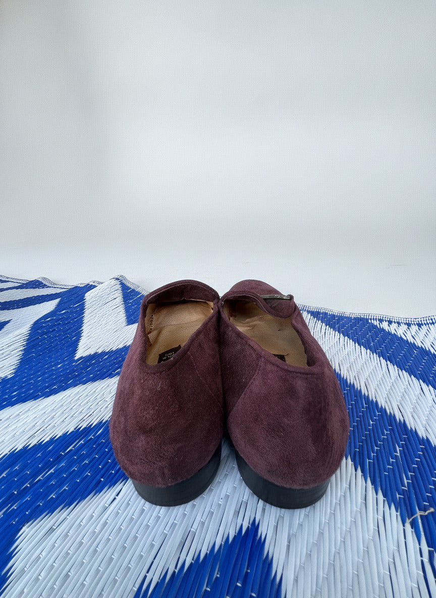 Kenneth Cole Womens 8.5 Spanish Suede Slip On Driving Loafers - Purple
