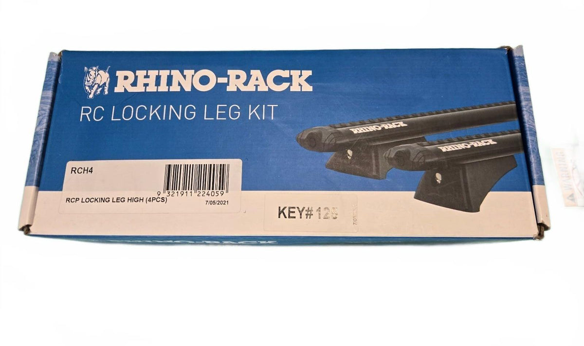 Rhino Rack RC Locking Leg Kit RCH4 RCP High Locks 4 Piece Set Brand New Sealed
