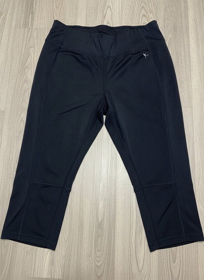 NXL Women's Size Medium (8-10) Black Capri Leggings Athletic Workout Pants