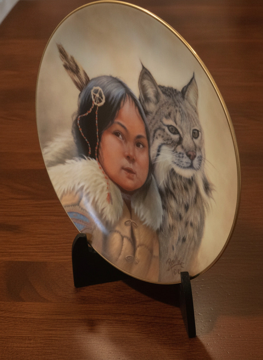 Ardalt Porcelain Collector Plate Winter Scouts by Perillo Signature 1985