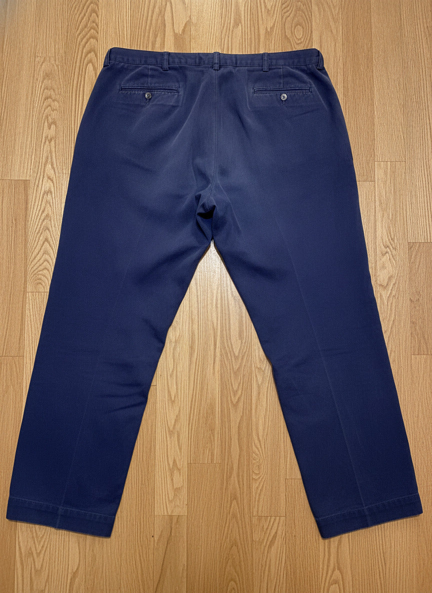 THRIFT| Polo Ralph Lauren M 40W 30L Navy Chino Pants Classic Straight Leg Cotton