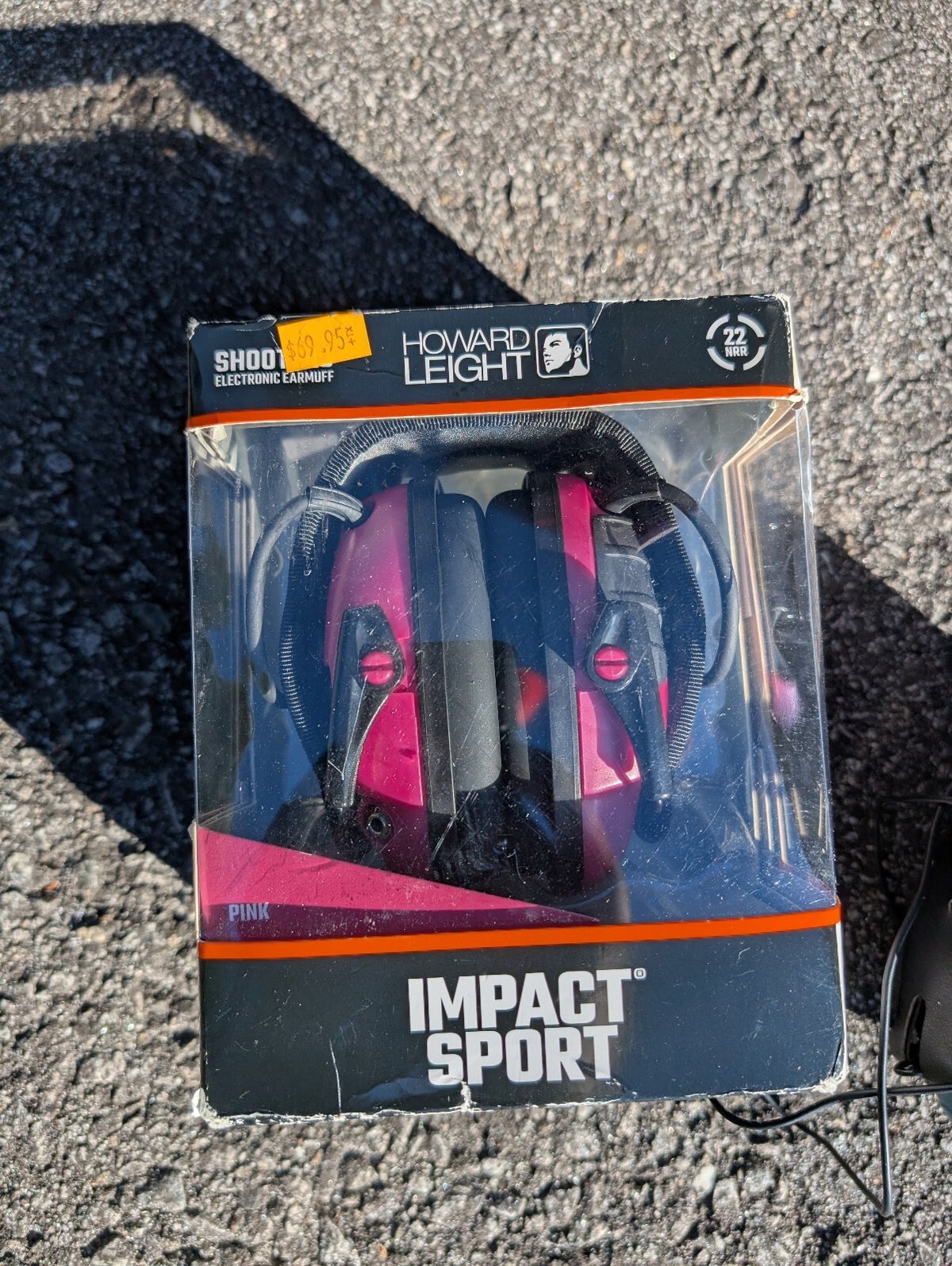 Lot of 2 Howard Leight Impact Sport Electronic Earmuffs Blue Black NIB & Parts