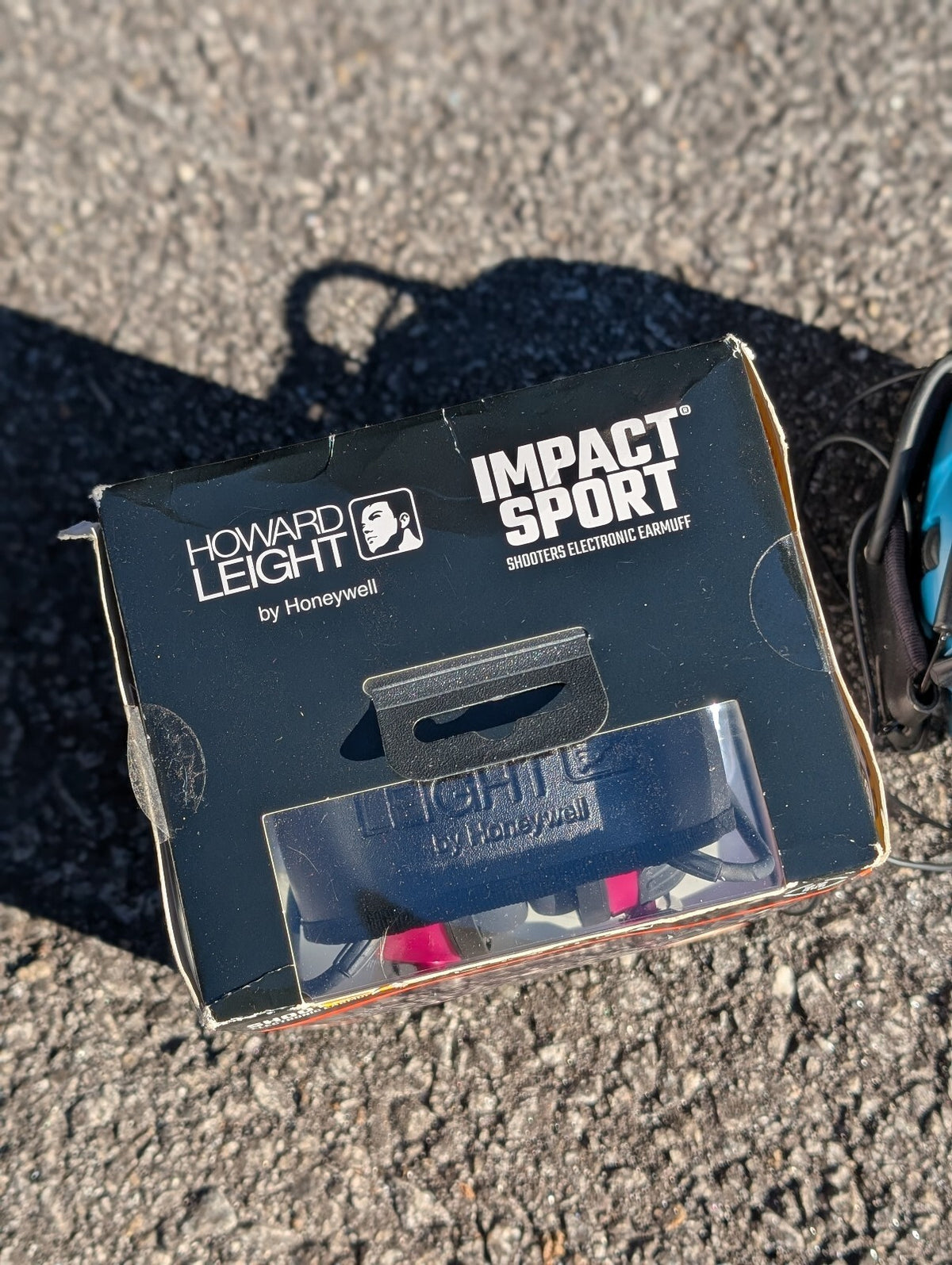 Lot of 2 Howard Leight Impact Sport Electronic Earmuffs Blue Black NIB & Parts