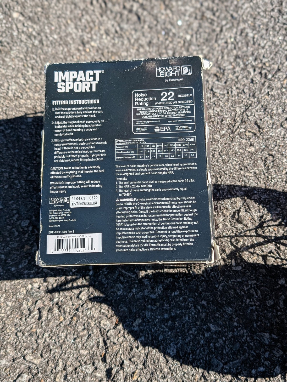 Lot of 2 Howard Leight Impact Sport Electronic Earmuffs Blue Black NIB & Parts