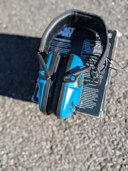 Lot of 2 Howard Leight Impact Sport Electronic Earmuffs Blue Black NIB & Parts