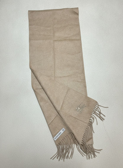 NWT BURBERRY Heritage Cashmere Scarf - Classic Camel Check