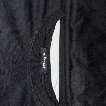 TALENTLESS: solid black tshirt size small