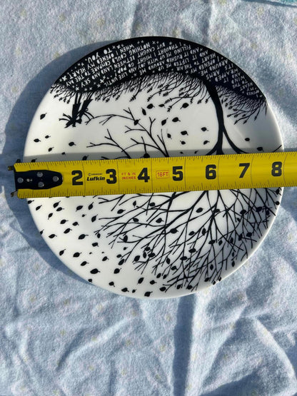 Rare! Rob Ryan Ceramic Plate – 8” | Unused | Original Artist Piece