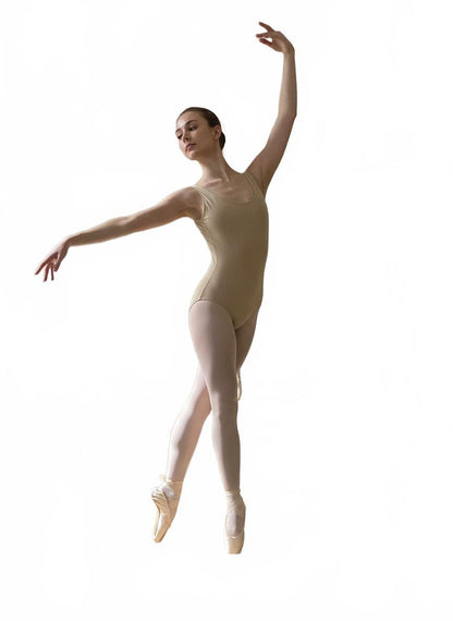 Eurotard Nude Beige Adjustable Camisole Ballet Dance Leotard XL