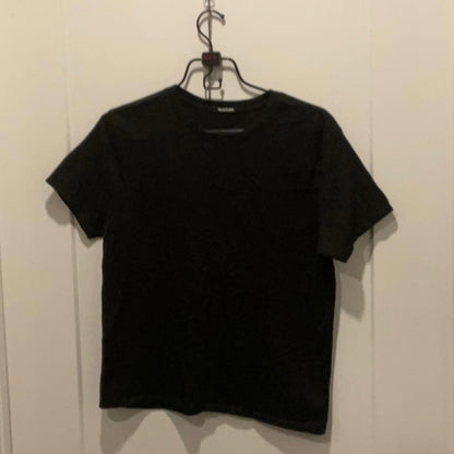 TALENTLESS: solid black tshirt size small
