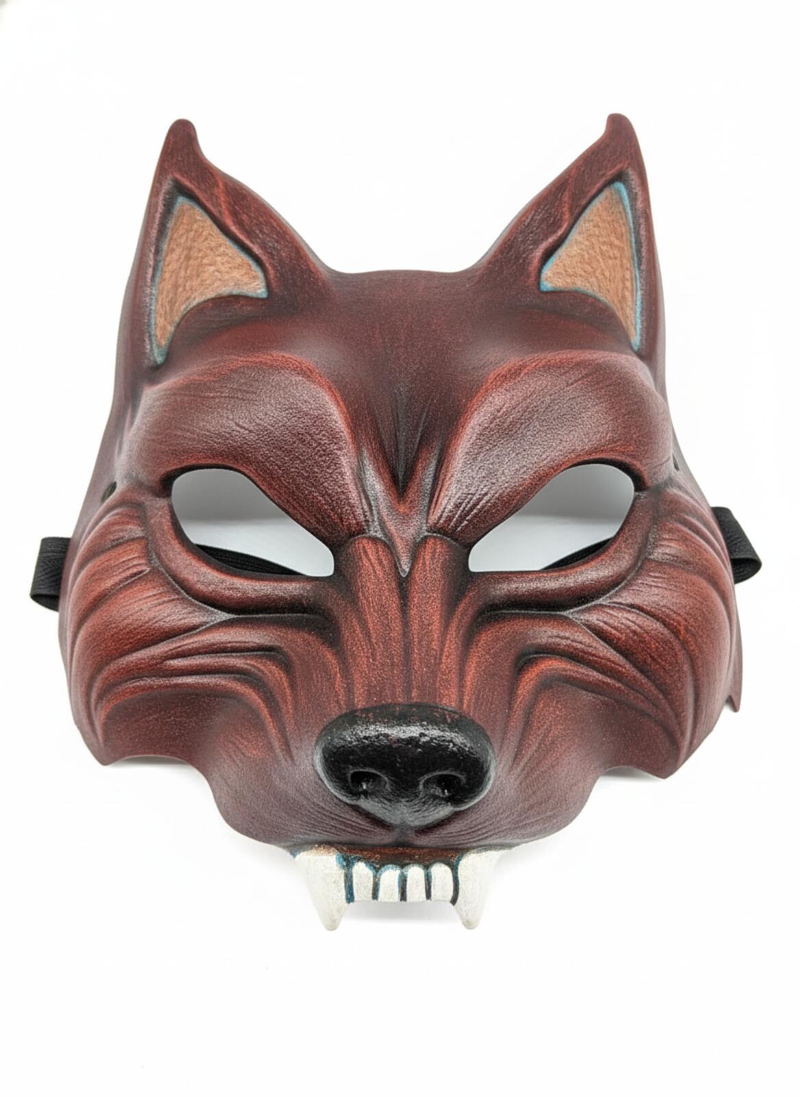 Atelier Pirate Handmade Red Wolf Theatrical Mask