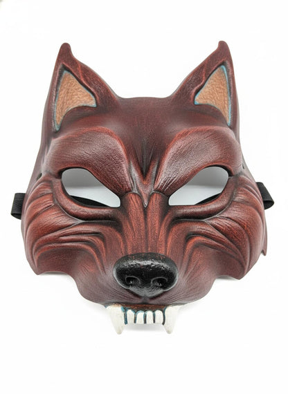 Atelier Pirate Handmade Red Wolf Theatrical Mask
