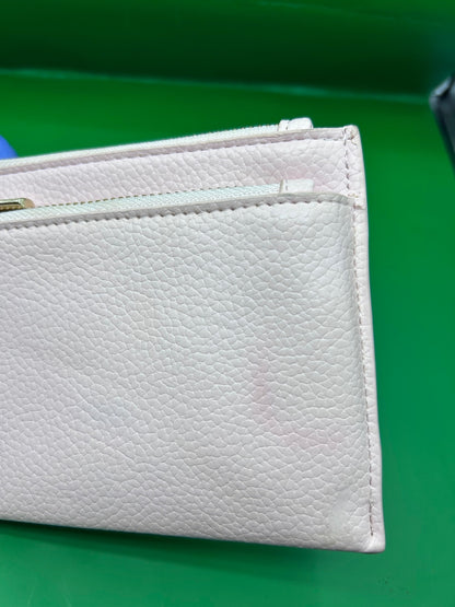Blush Pink Dual Zip Wristlet Wallet | Travel Card Case & Clutch