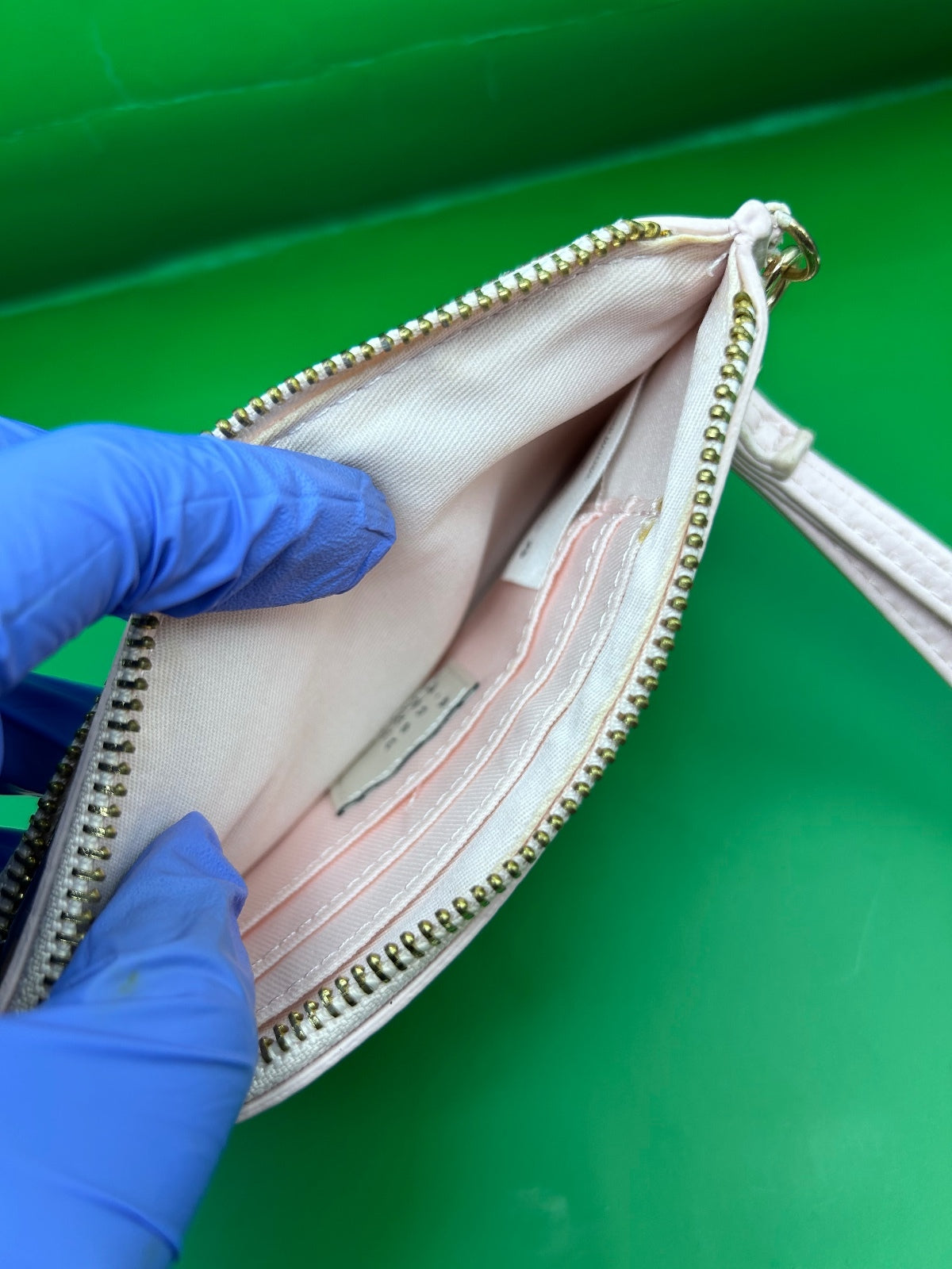 Blush Pink Dual Zip Wristlet Wallet | Travel Card Case & Clutch