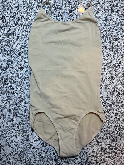 Eurotard Nude Beige Adjustable Camisole Ballet Dance Leotard XL