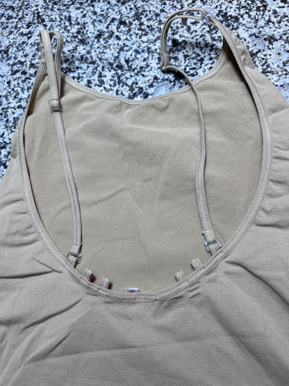 Eurotard Nude Beige Adjustable Camisole Ballet Dance Leotard XL