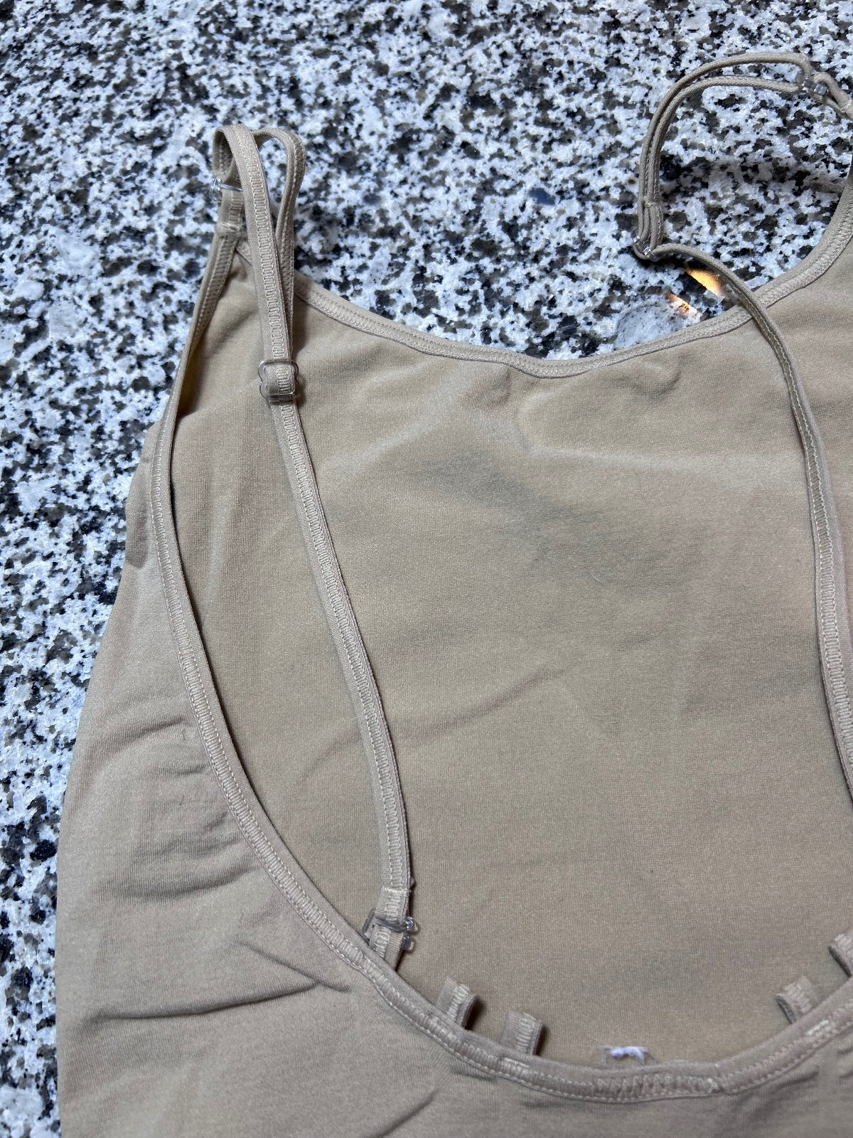 Eurotard Nude Beige Adjustable Camisole Ballet Dance Leotard XL