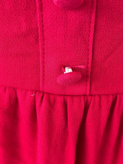 SO Red Smocked Long Sleeve Midi Dress Women's Size Medium NWT Flaw