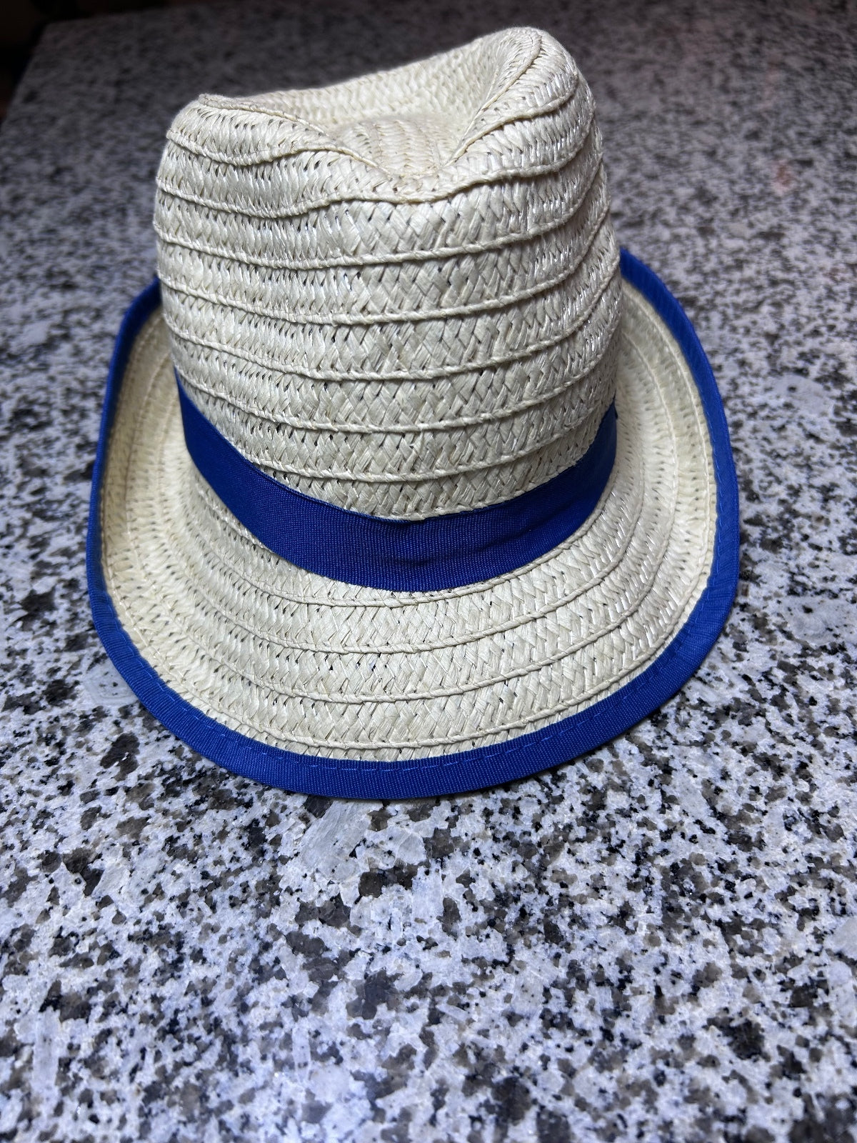 Natural Straw Fedora Sun Hat Summer Beach Vacation Resort Trilby Panama Style