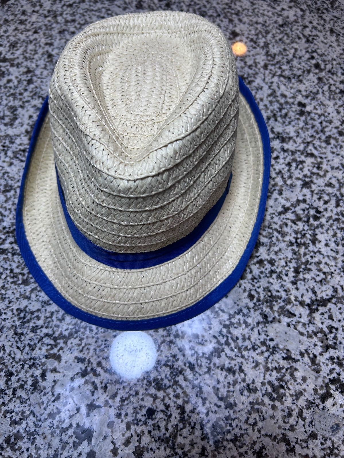 Natural Straw Fedora Sun Hat Summer Beach Vacation Resort Trilby Panama Style