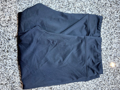 Lot of 2 Women's Black Capri Leggings Set Stretchy Cropped Workout Lounge Pants