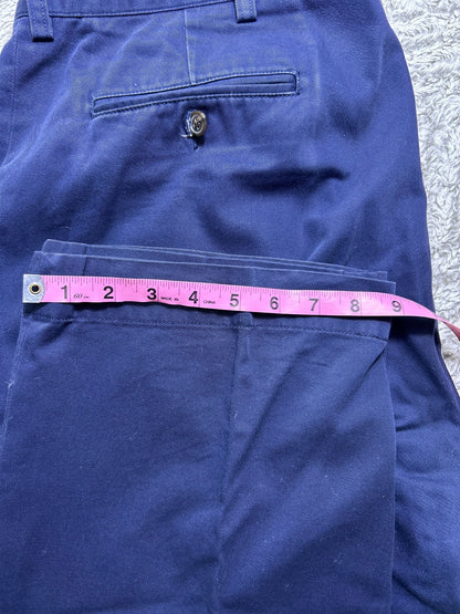 THRIFT| Polo Ralph Lauren M 40W 30L Navy Chino Pants Classic Straight Leg Cotton