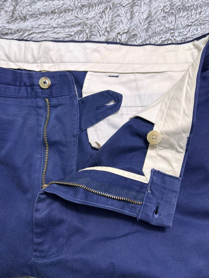 THRIFT| Polo Ralph Lauren M 40W 30L Navy Chino Pants Classic Straight Leg Cotton