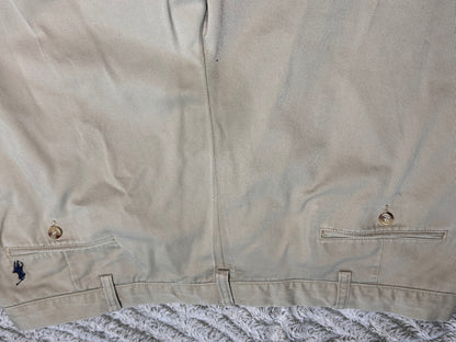 THRIFT Polo Ralph Lauren Mens 40W 29L Preston Chino Pants Spot On Seat Khaki