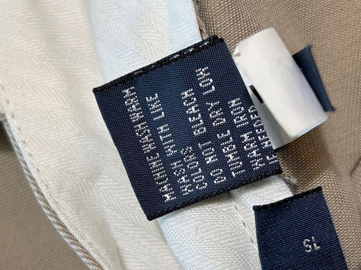 THRIFT Polo Ralph Lauren Mens 40W 29L Preston Chino Pants Spot On Seat Khaki