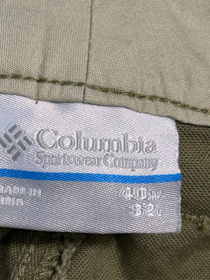 NWT Columbia Mens 40W 32L Tan Beige Outdoor Utility Hiking Pants Regular Fit