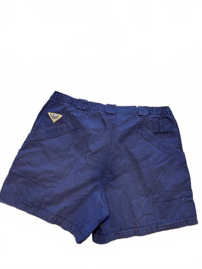 Thrift! Columbia PFG Blue Utility Cargo Shorts Men's XL Mesh Pocket