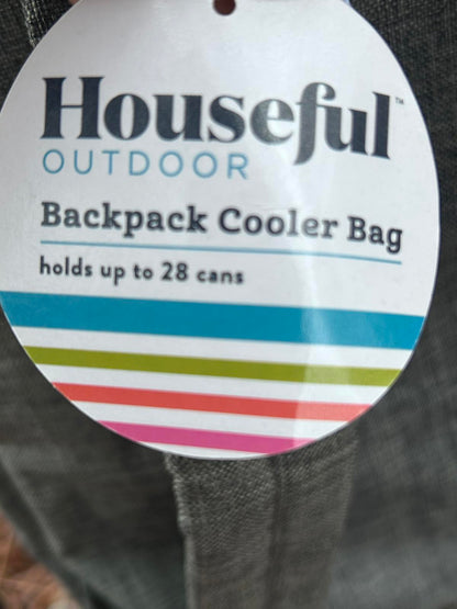 Houseful Outdoor Backpack Cooler Bag – 14" x 11" – Holds Up to 25 Cans – NWT
