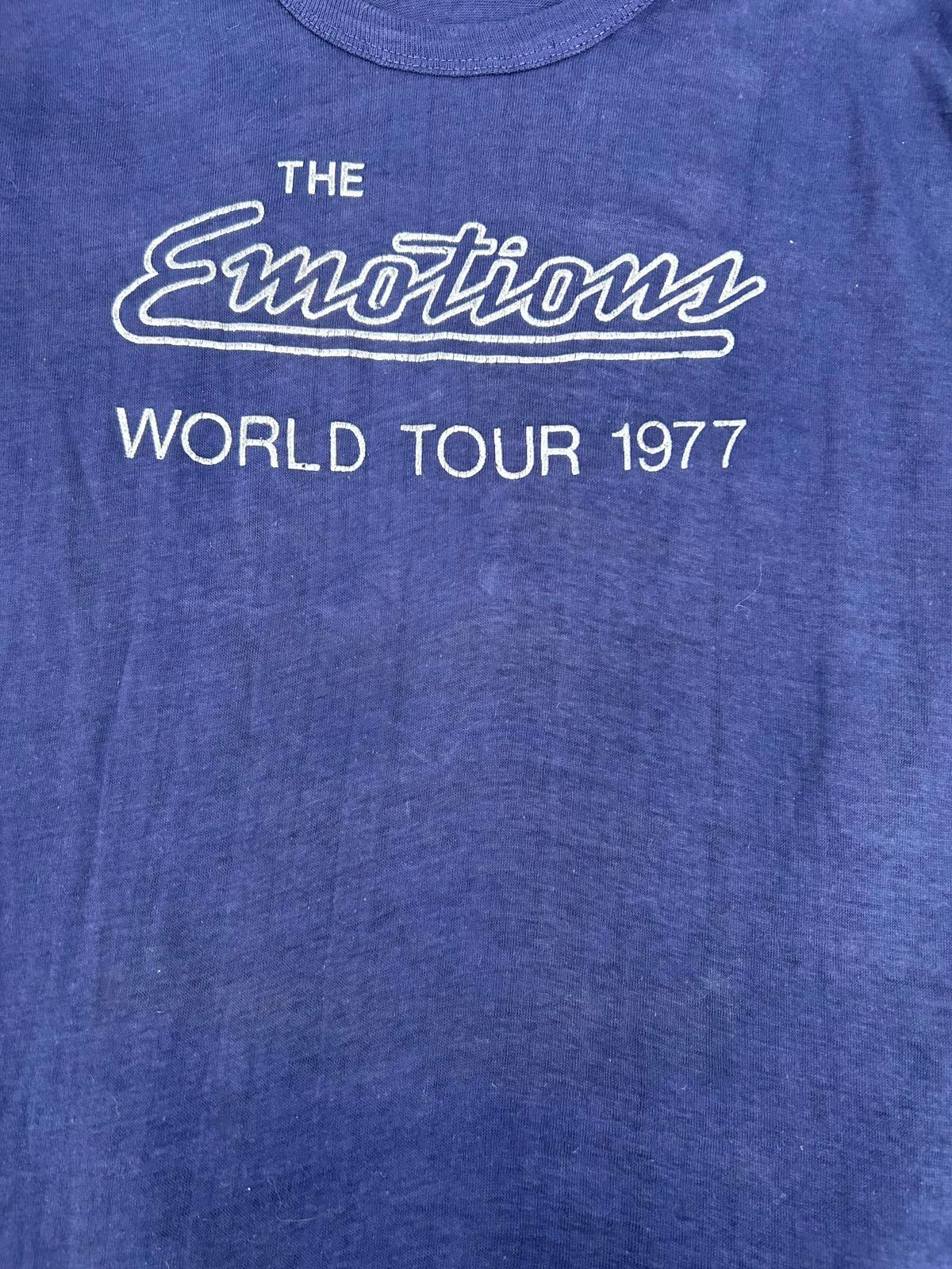 RARE ! Vintage Long Sleeve The Emotions WORLD TOUR 1977