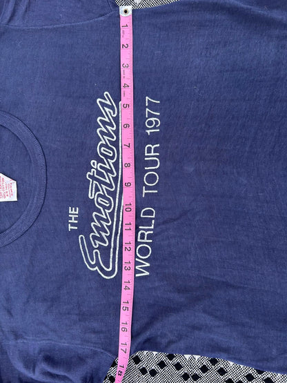 RARE ! Vintage Long Sleeve The Emotions WORLD TOUR 1977