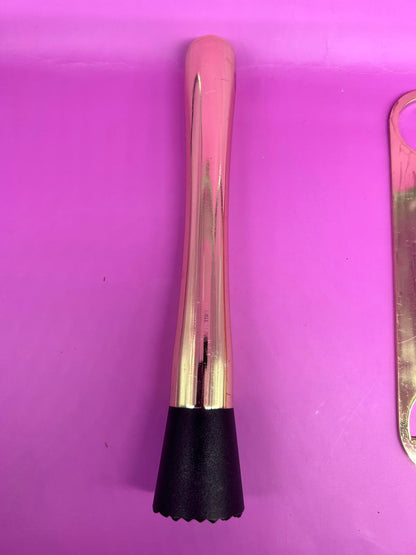 Gold-Finished 4-Piece Cocktail Bar Tool Set - Modern - Excellent Condition