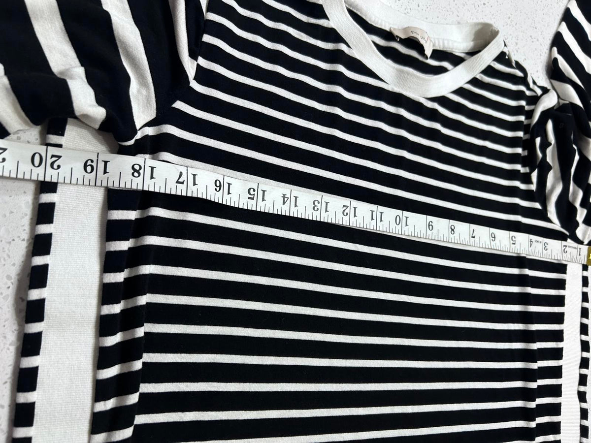 M&S Per Una Striped Button Down Shirt