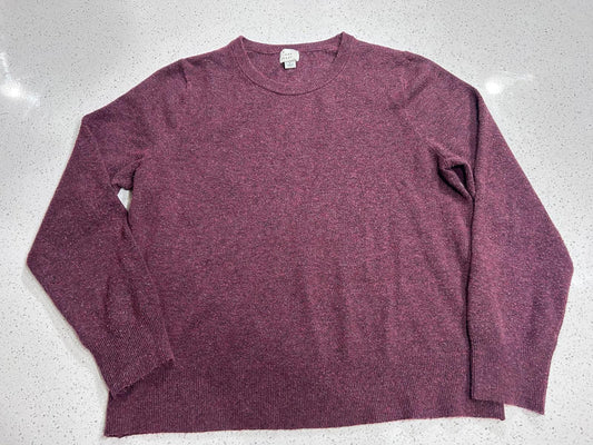 A New Day Burgundy Crew Neck Sweater – Marled Knit – Women’s Size Large