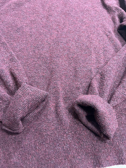 A New Day Burgundy Crew Neck Sweater – Marled Knit – Women’s Size Large