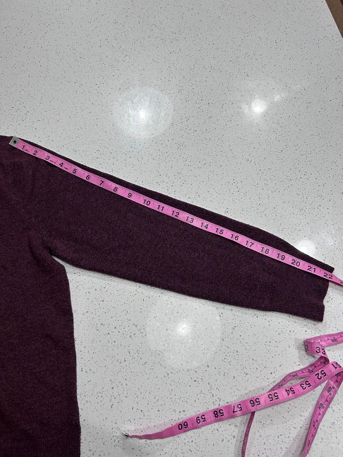 A New Day Burgundy Crew Neck Sweater – Marled Knit – Women’s Size Large